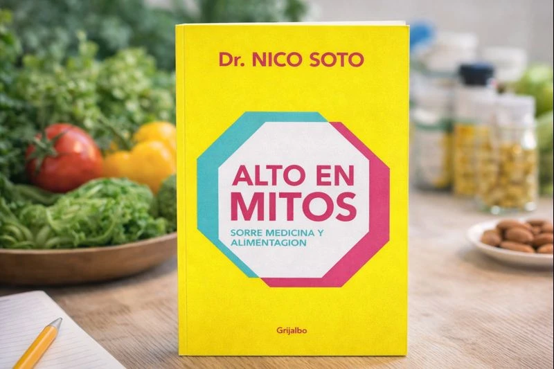 portada de libro alto en mitos de nutrición